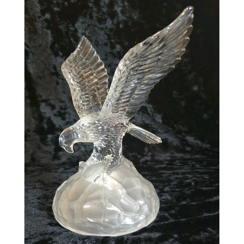 Vintage Cristal d'Arques Lead Crystal Eagle Figurine Made in France